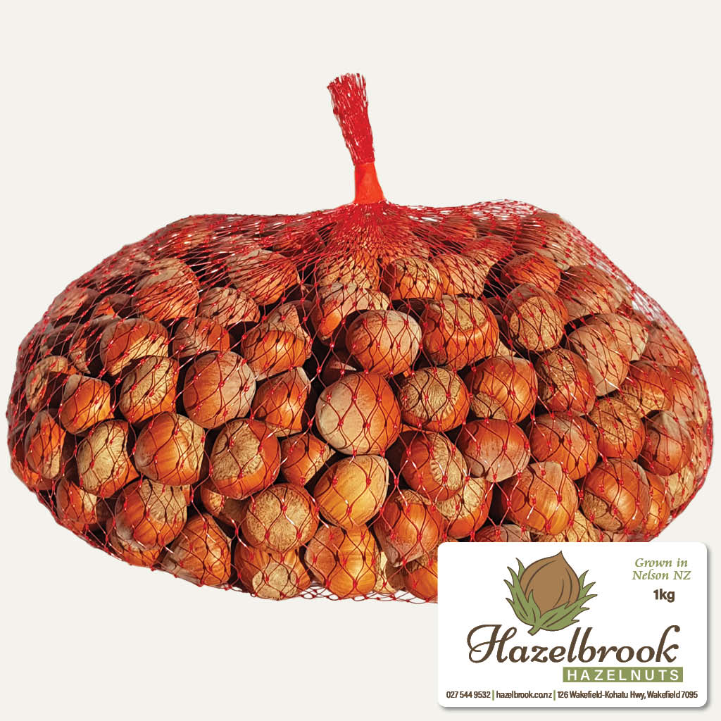 Hazelbrook 1kg whole in-shell hazelnuts